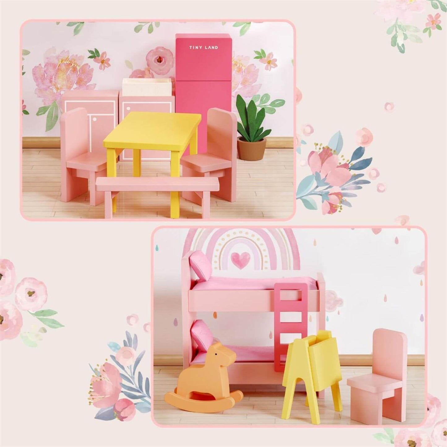 Furniture for Tiny Land® Sweetwood Love Dollhouse