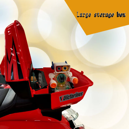 Close-up of Tamco 12V Kids Electric Ride On Motorcycle - Red