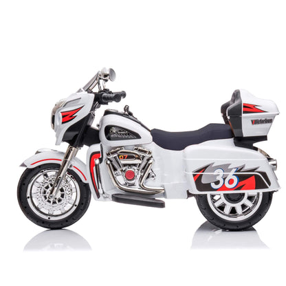 Tamco 12V Kids Electric Ride On Motorcycle - White