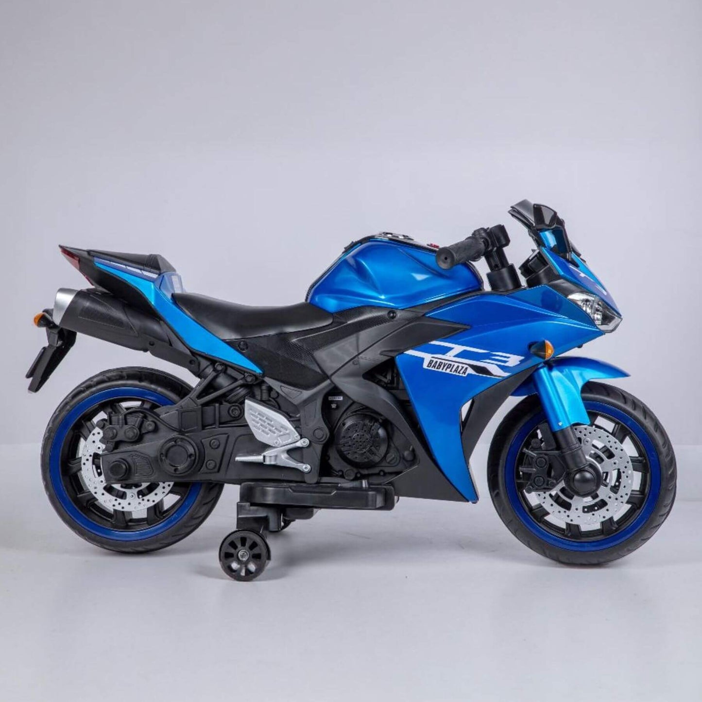 Tamco Kids 12V Motorcycle with Training Wheels - Blue