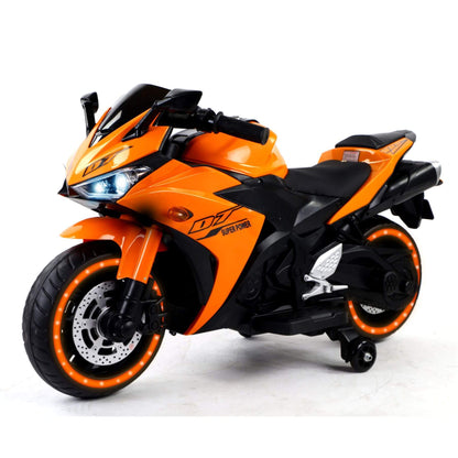 Tamco Kids 12V Motorcycle with Training Wheels - Orange
