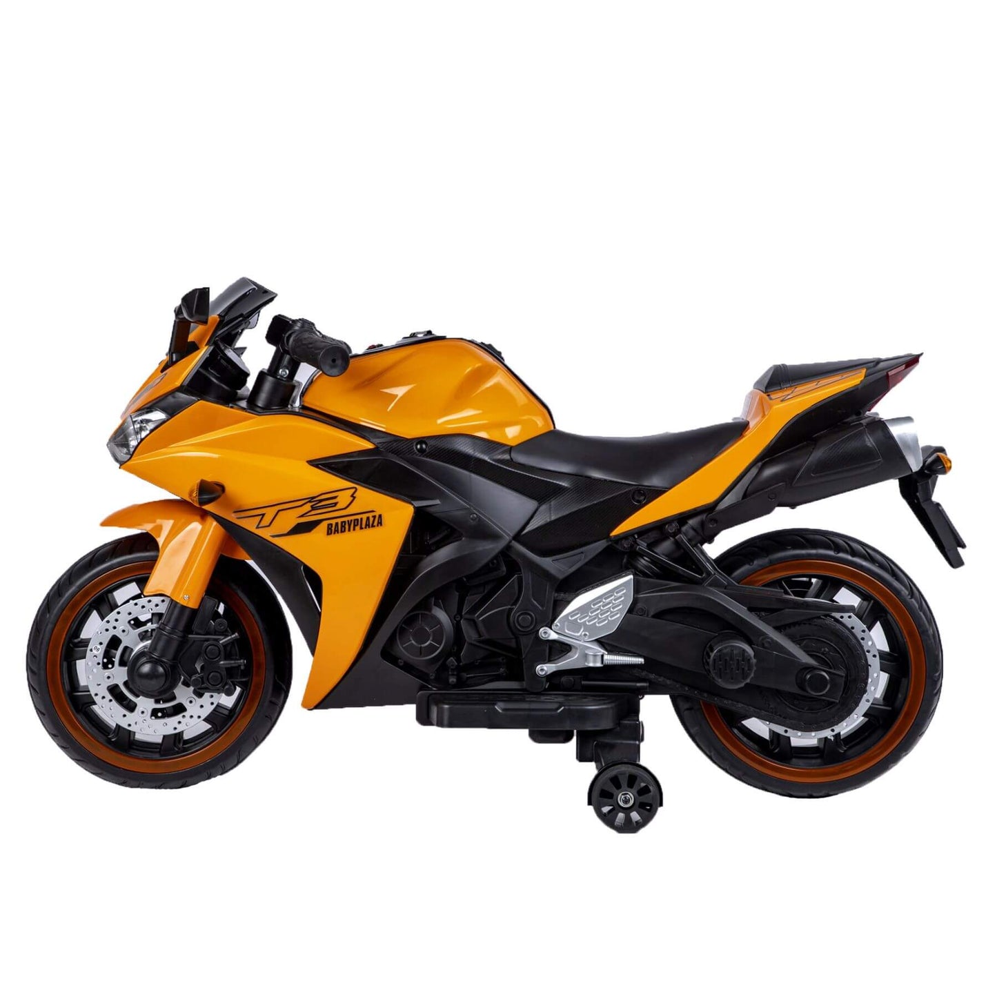 Tamco Kids 12V Motorcycle with Training Wheels - Orange