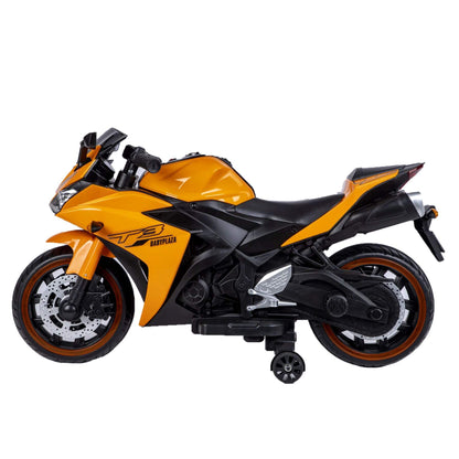 Tamco Kids 12V Motorcycle with Training Wheels - Orange