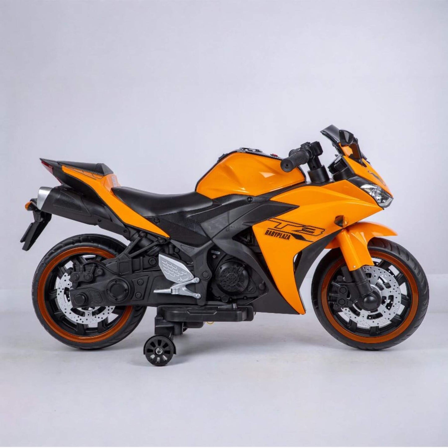 Tamco Kids 12V Motorcycle with Training Wheels - Orange