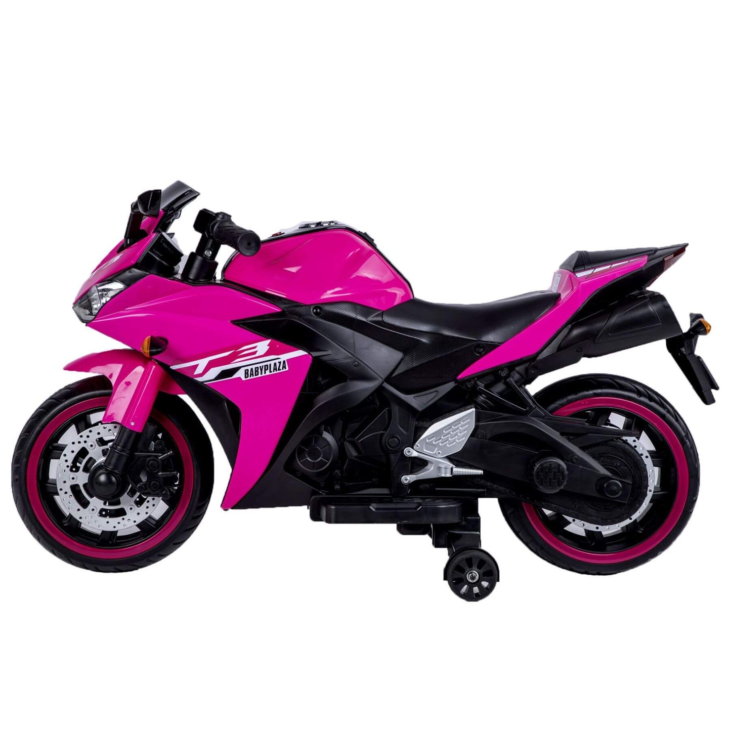 Tamco Kids 12V Motorcycle with Training Wheels - Pink