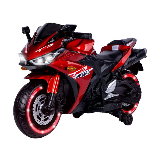 Tamco Kids 12V Motorcycle with Training Wheels - Red