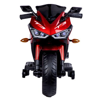 Front view of Tamco Kids 12V Motorcycle with Training Wheels - Red