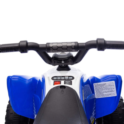 Close-up of Tamco Kids Dual Motor Electric Ride On Toy - Blue