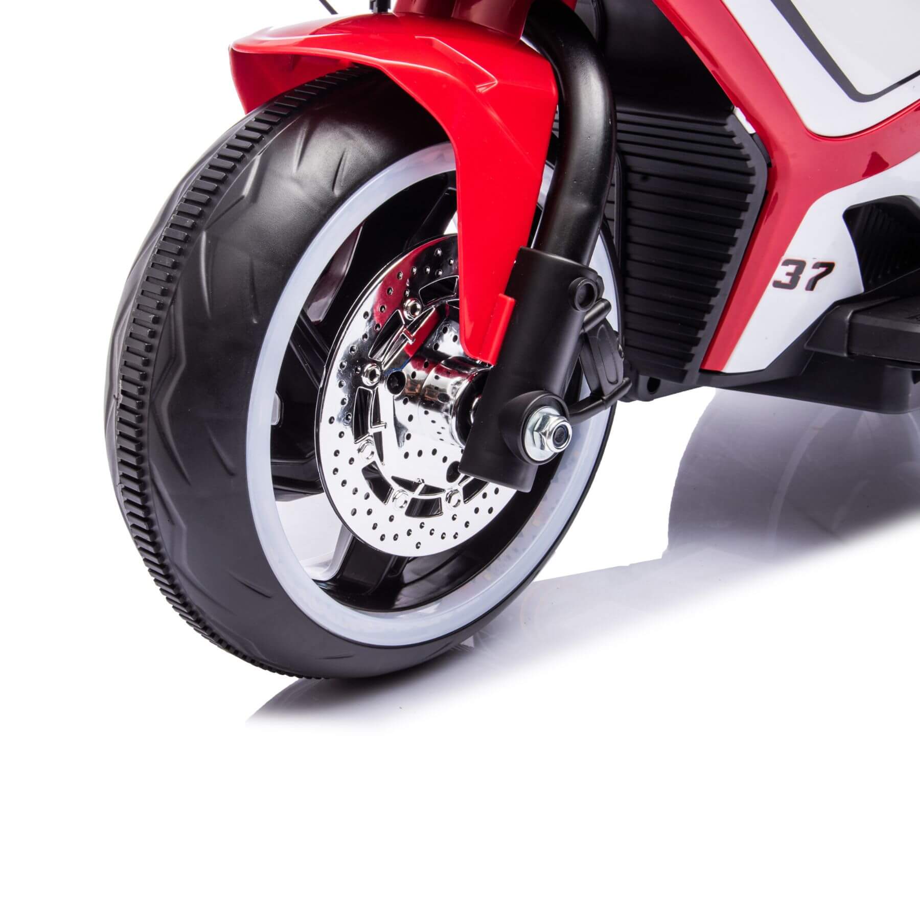 Close-up of Tamco 6V Kids Electric Motorcycle - Red