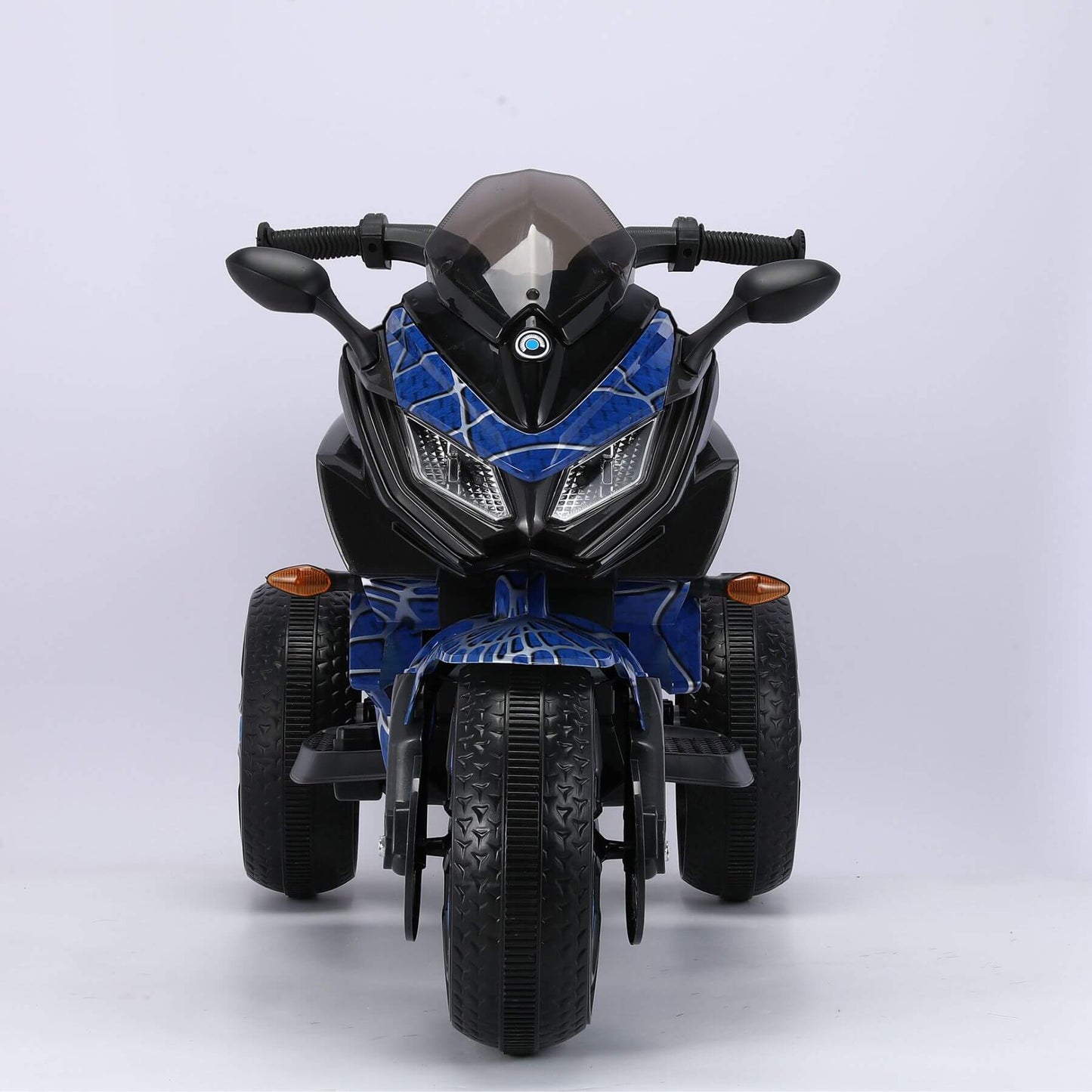 Front view of Tamco Kids Motorcycle Ride-On 3-Wheels Motorbike - Blue