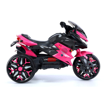 Tamco Kids Motorcycle Ride-On 3-Wheels Battery Powered Motorbike, Pink
