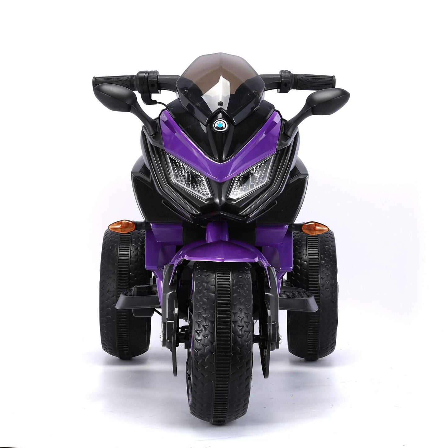 Front view of Tamco Kids Motorcycle Ride-On 3-Wheels - Purple
