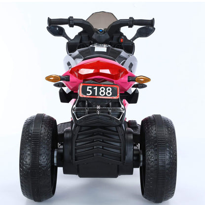 Back view of Tamco Kids Motorcycle Ride-On 3-Wheels Motorbike - Red