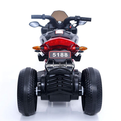 Back view of Tamco Kids Motorcycle Ride-On 3-Wheels - Red