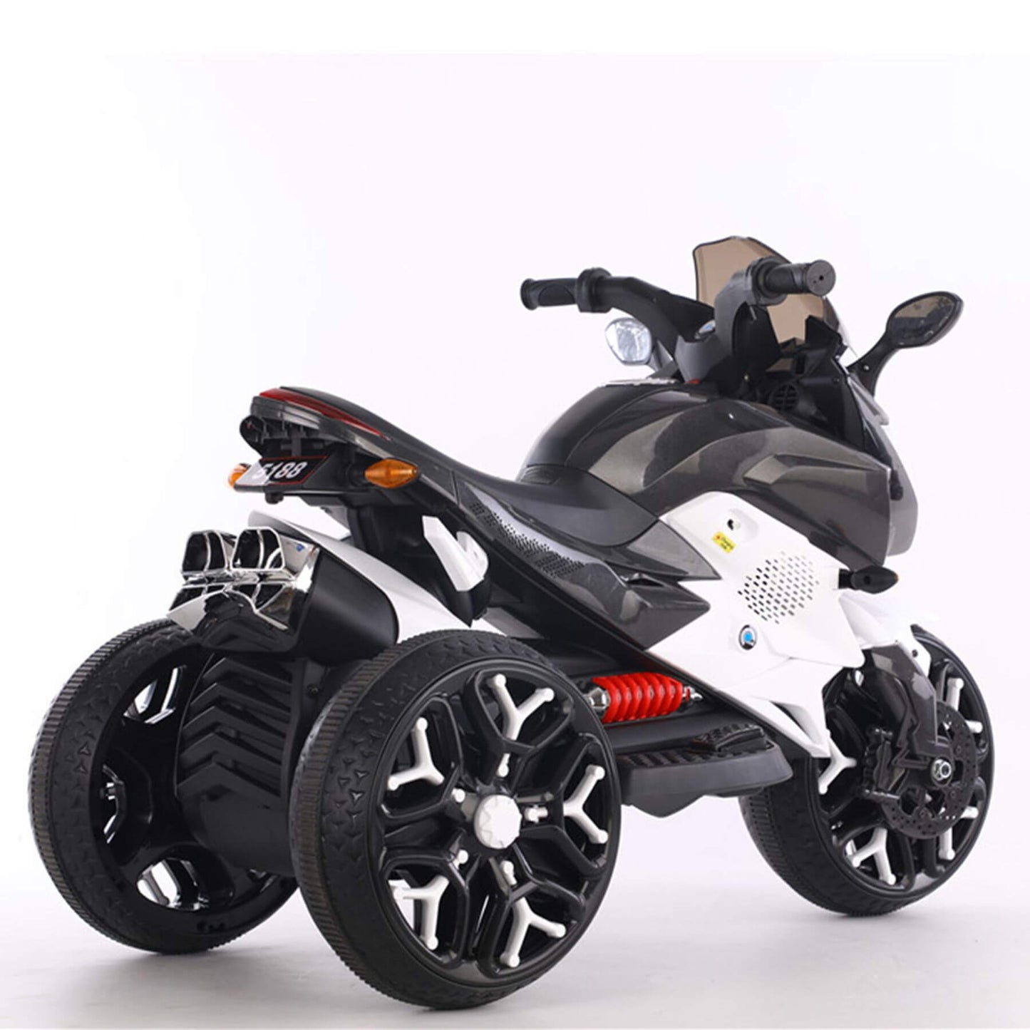 Tamco Kids Motorcycle Ride-On 3-Wheels Battery Powered Motorbike - White