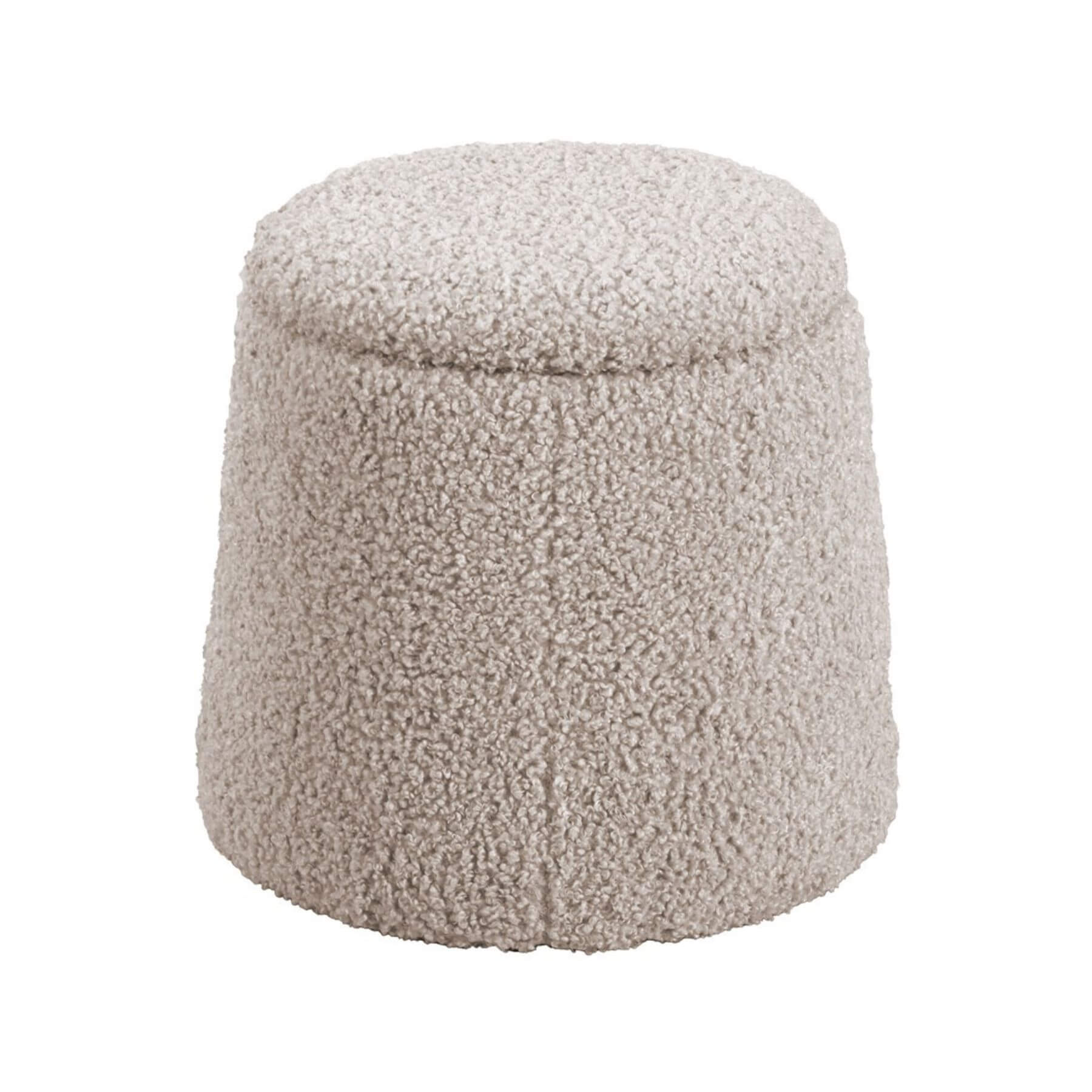 Chapel Hill Tara Round Storage Ottoman Beige