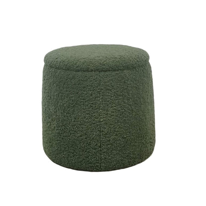 Chapel Hill Tara Round Storage Ottoman Green