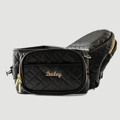 The Tushbaby Hip Carrier - Vegan Leather Black