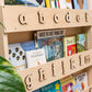 Tidy Books Bookcase With Alphabet Natural with Natural letters - Detail