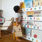 Tidy Books Bookcase With Alphabet White with Rainbow letters - Lifestyle