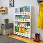 Tidy Books Bookcase With Alphabet White with Rainbow letters - Lifestyle