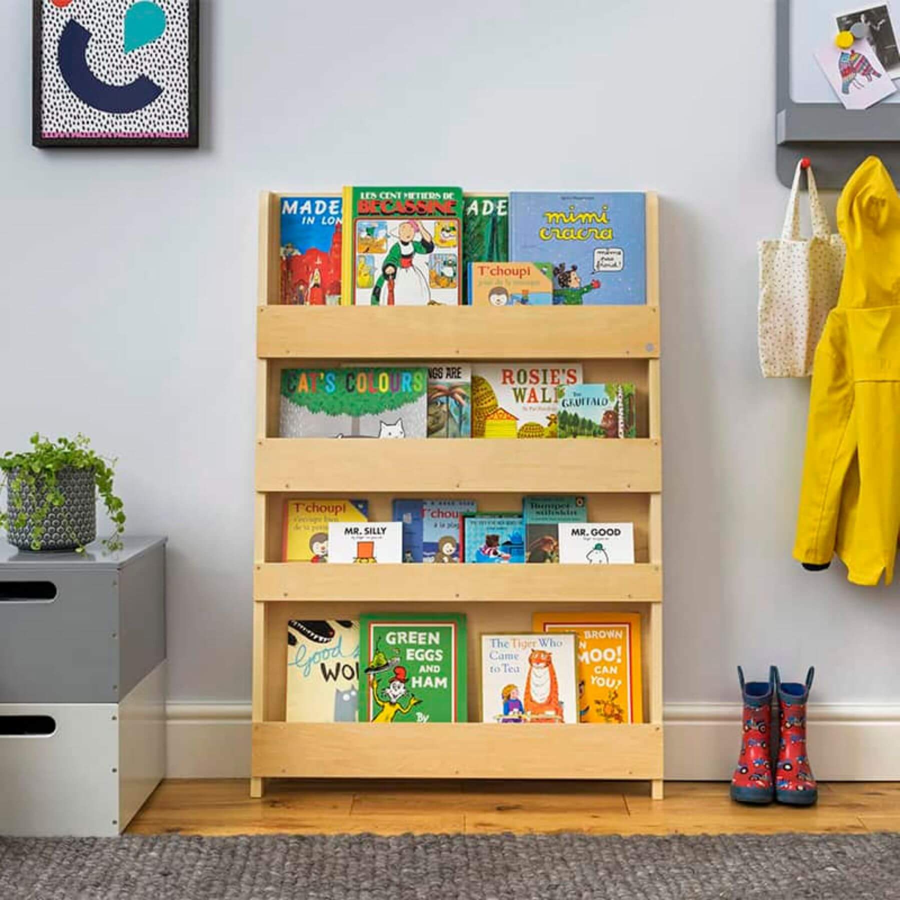 Tidy Books Bookcase With No Alphabet Natural