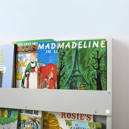 Tidy Books Bookcase With No Alphabet Pale Grey - Detail