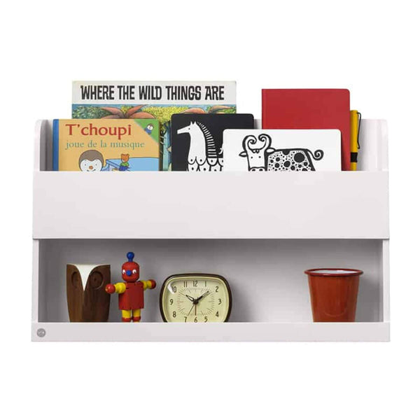 Tidy Books Bunk Bed Buddy, Bunk Bed Shelf, White