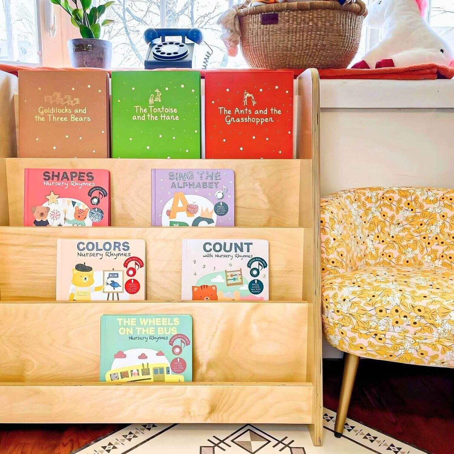 RAD Children's Furniture Tiered Montessori Bookshelf