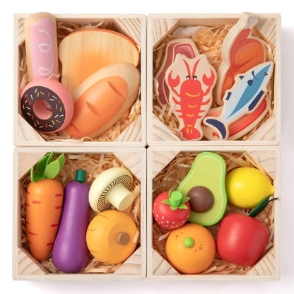 Tiny Land® Wooden Play Food