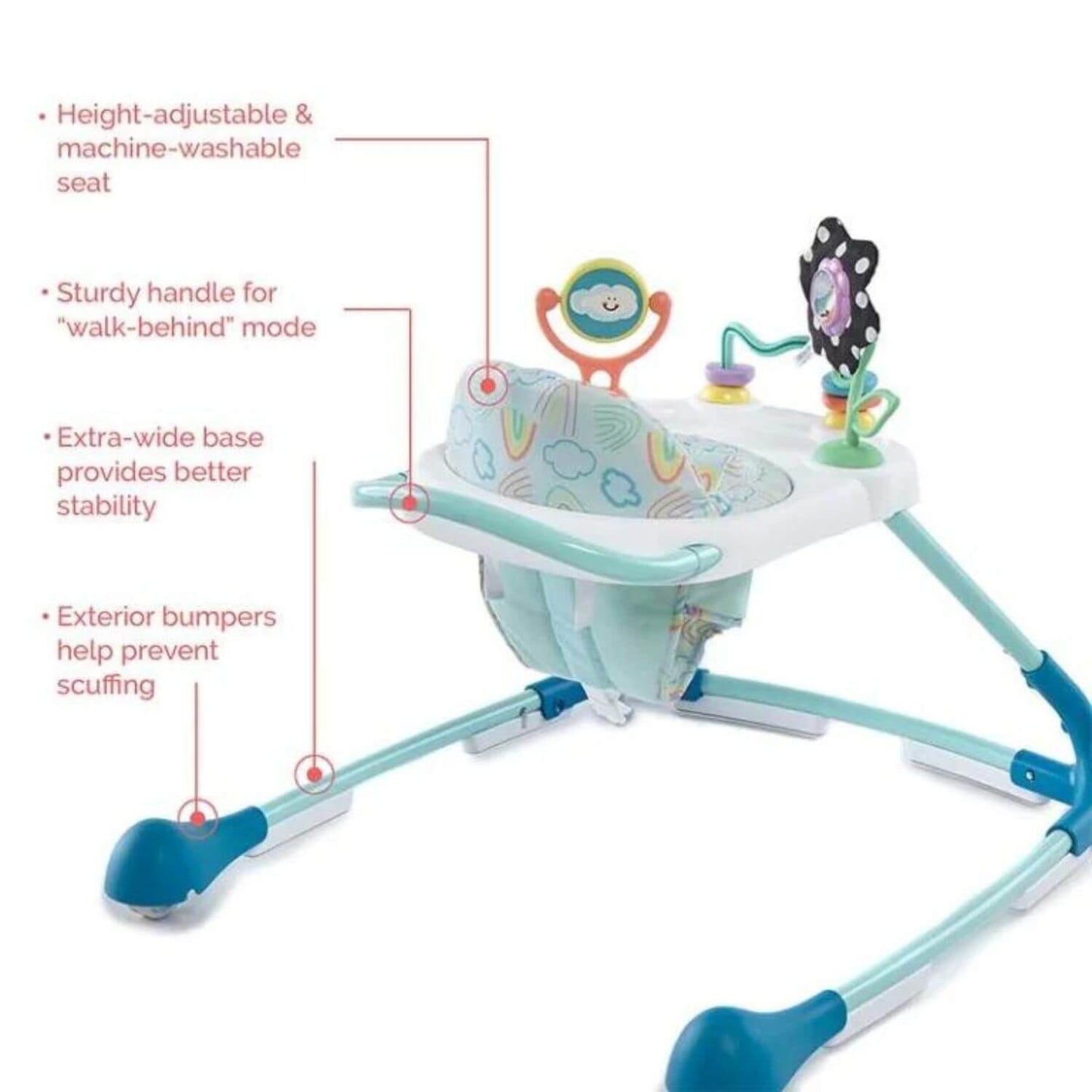 Kolcraft Tiny Steps Too 2-in-1 Walker - Detail