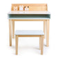 Tender Leaf Desk and Chair on a white background.