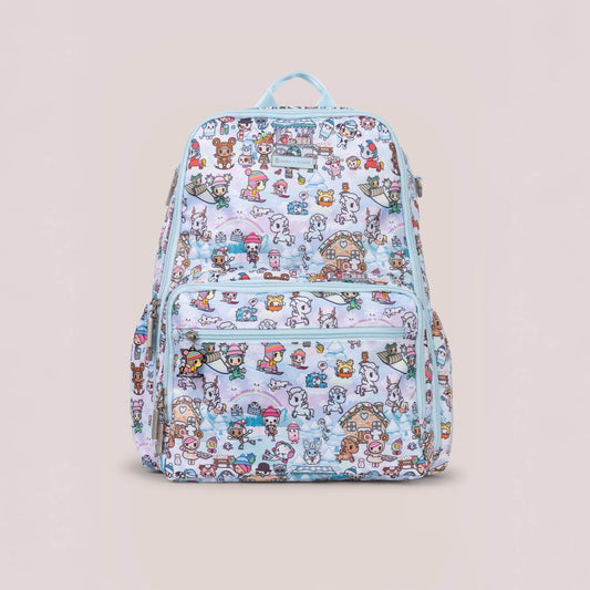 tokidoki Snow Day Zealous Backpack Diaper Bag — Ice Blue