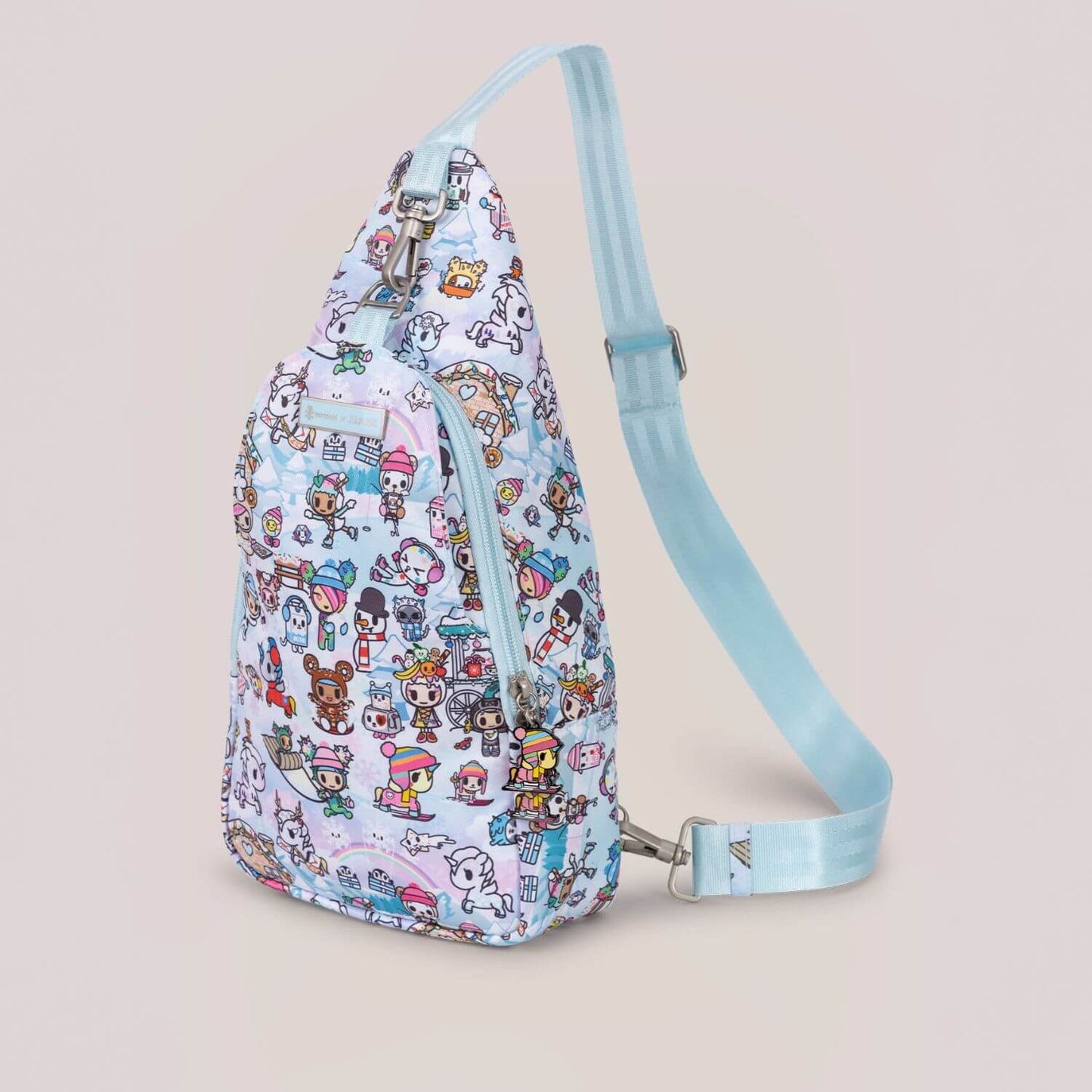 tokidoki Snow Day Crossbody Sling Diaper Bag — Ice Blue