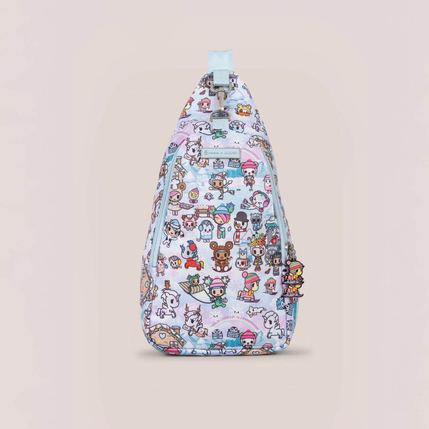 tokidoki Snow Day Crossbody Sling Diaper Bag — Ice Blue