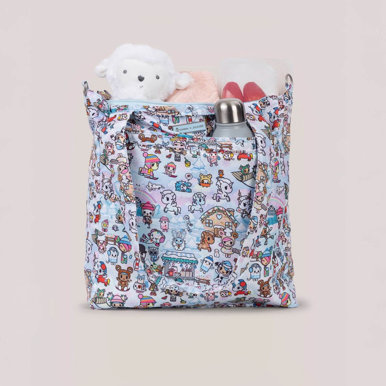 tokidoki Snow Day Be Light Diaper Bag Tote — Ice Blue