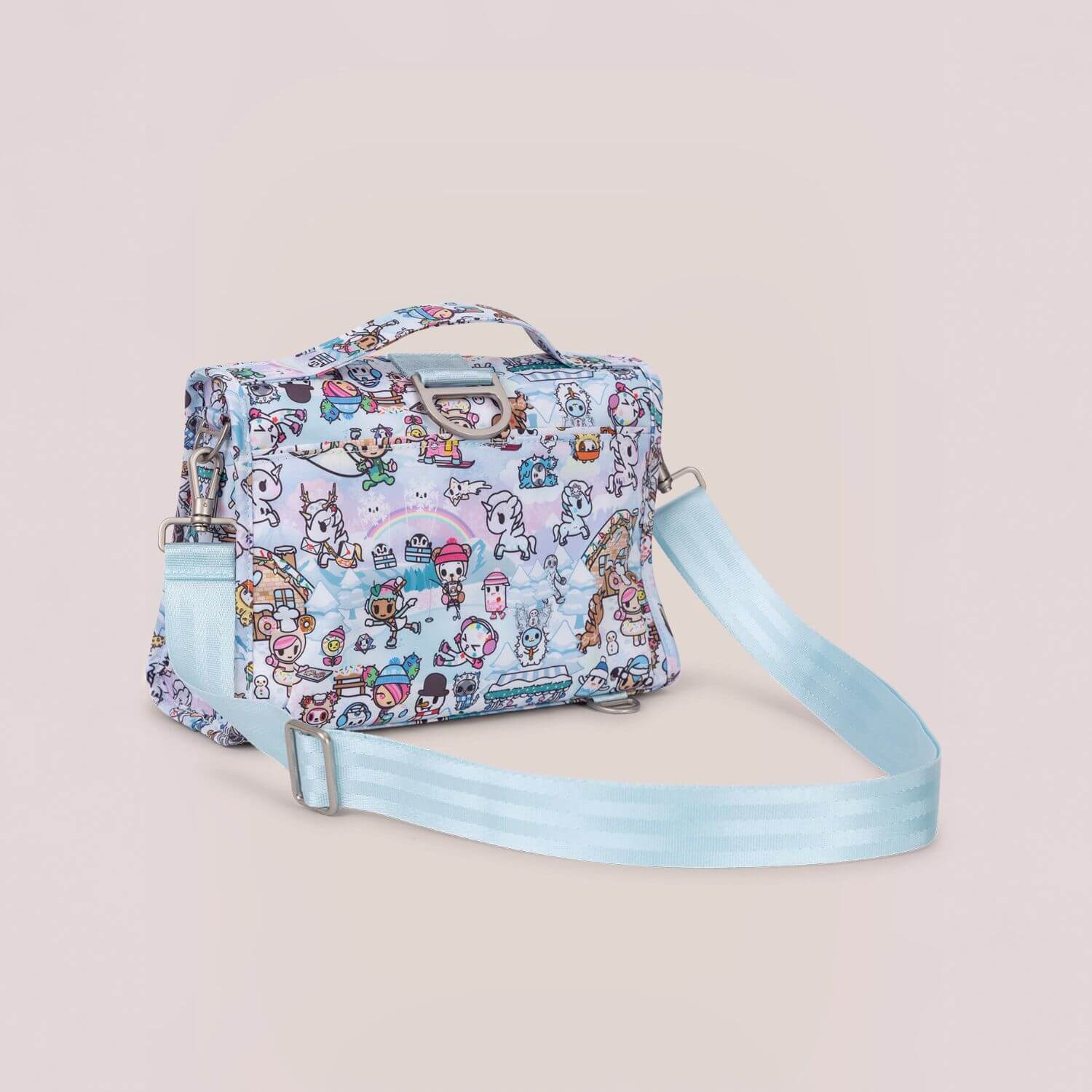 tokidoki Snow Day Bestie Small Messenger Handbag, Backpack — Ice Blue