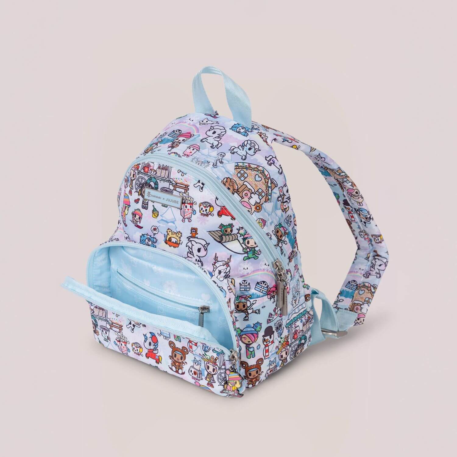 tokidoki Snow Day Everyday Mini Small Diaper Bag Backpack — Ice Blue