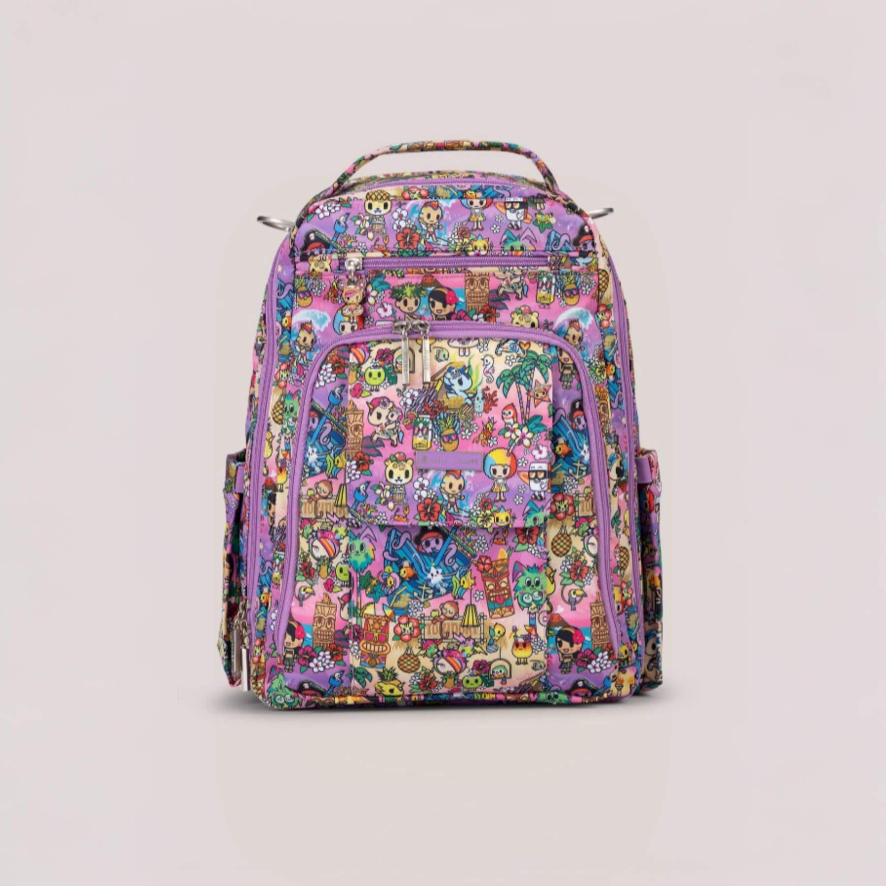 tokidoki Be Right Back Diaper Backpack on a light gray background