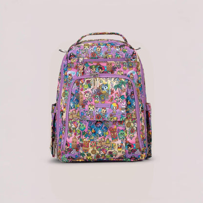 tokidoki Be Right Back Diaper Backpack on a light gray background