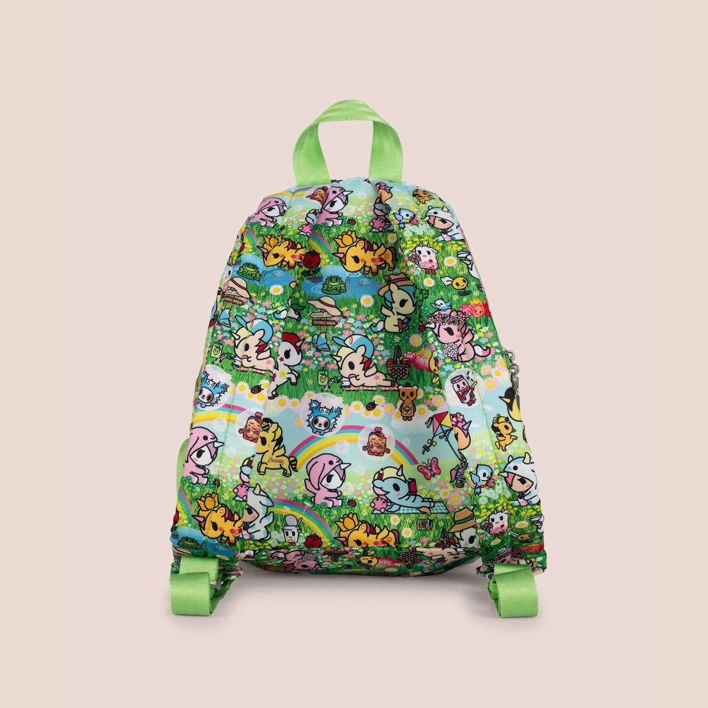Back view of tokidoki Everyday Mini Backpack - Meadow Blooms