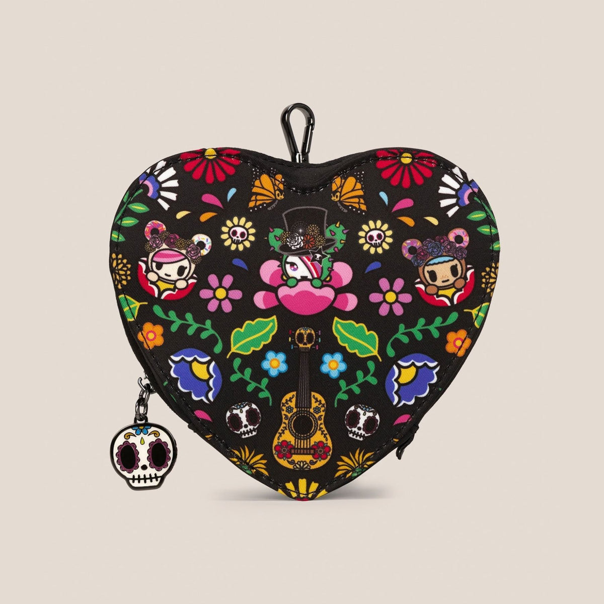 tokidoki Heart Mini Bag Clip-On Pouch Accessory – Dia de los Muertos
