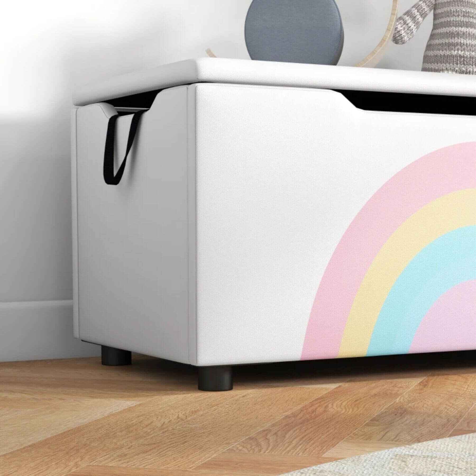 Detail of Qaba Toy Box Chest White