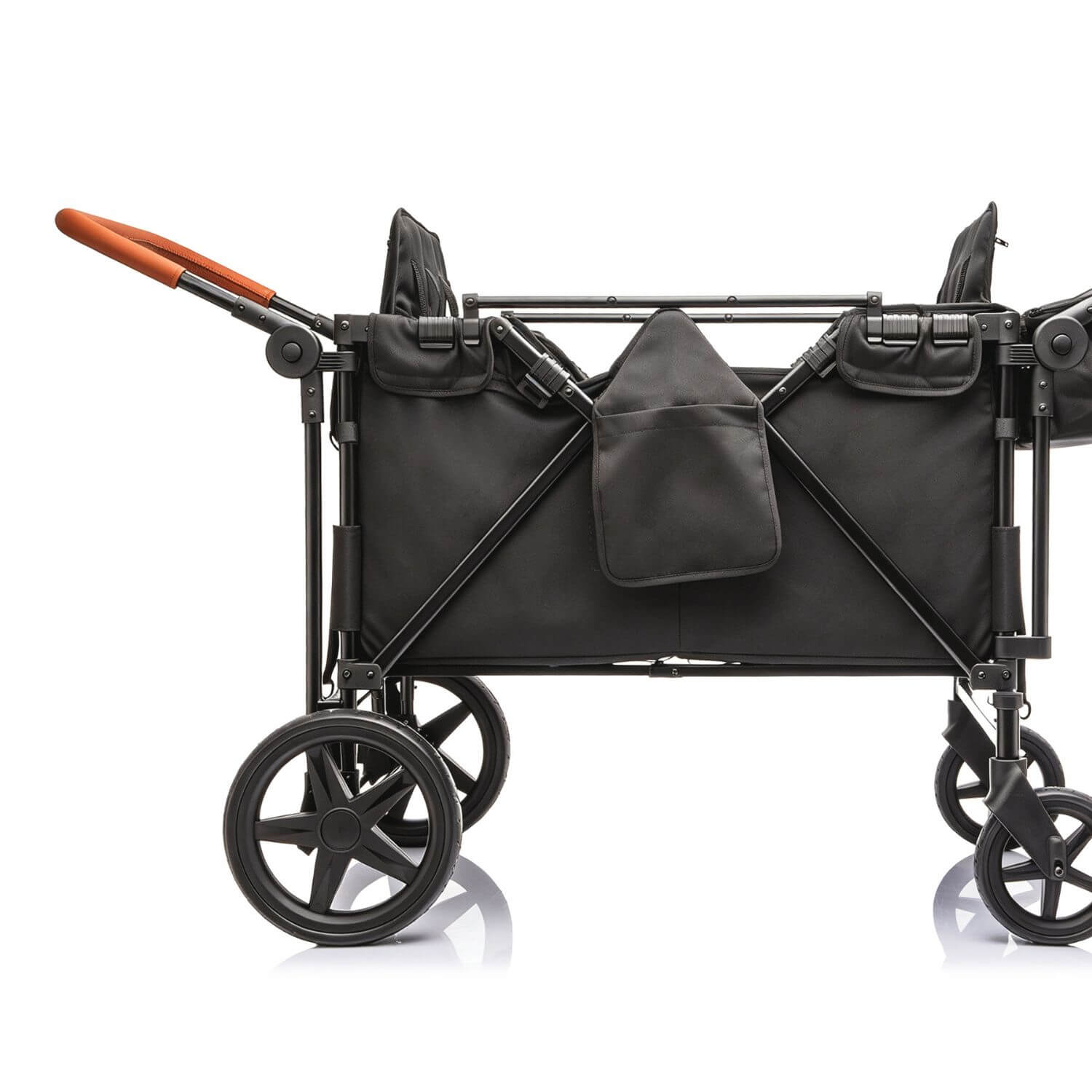 ToyRides Elite Wagon Stroller with 4-Seater - Black