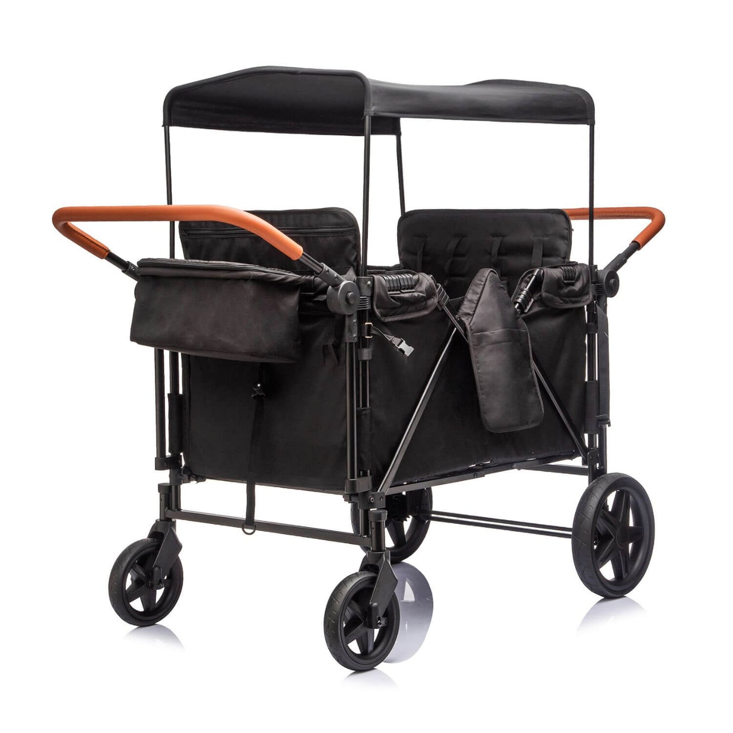 ToyRides Elite Wagon Stroller with 4-Seater - Black