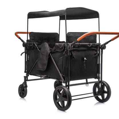ToyRides Elite Wagon Stroller with 4-Seater - Black