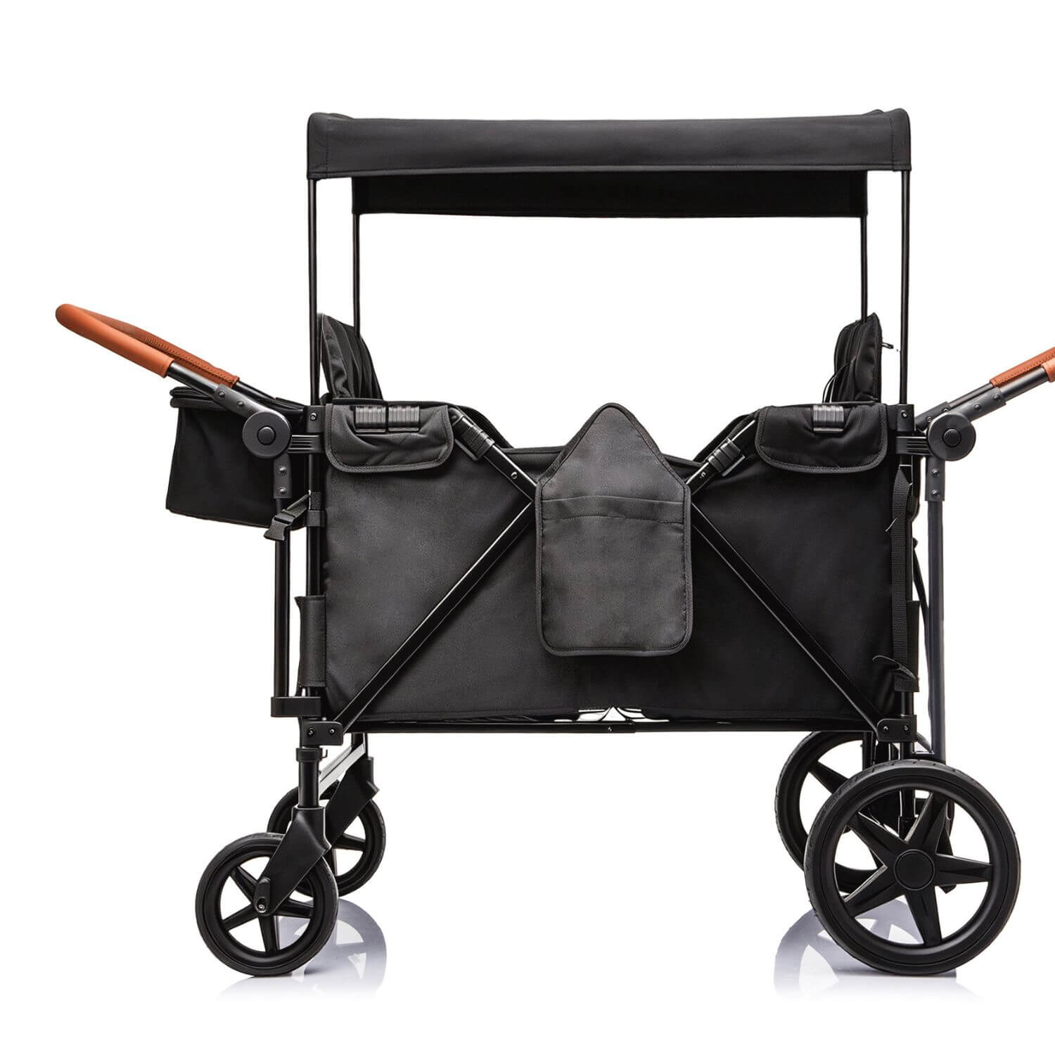 ToyRides Elite Wagon Stroller with 4-Seater - Black