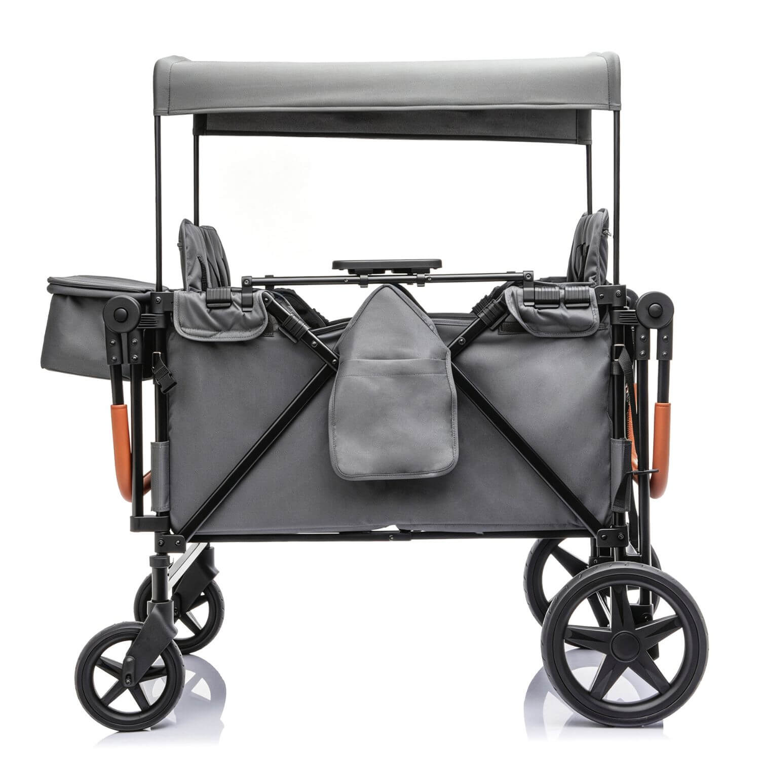 ToyRides Elite Wagon Stroller with 4-Seater - Gray
