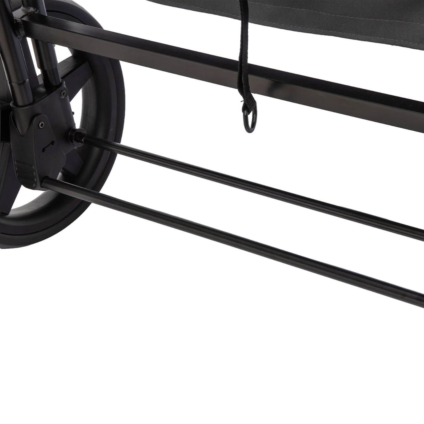 Close-up of ToyRides Elite Wagon Stroller with 4-Seater - Gray