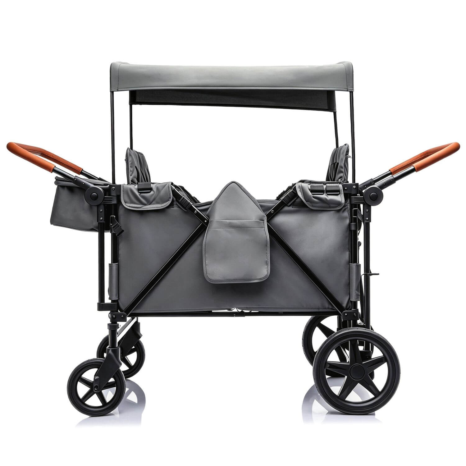ToyRides Elite Wagon Stroller with 4-Seater - Gray